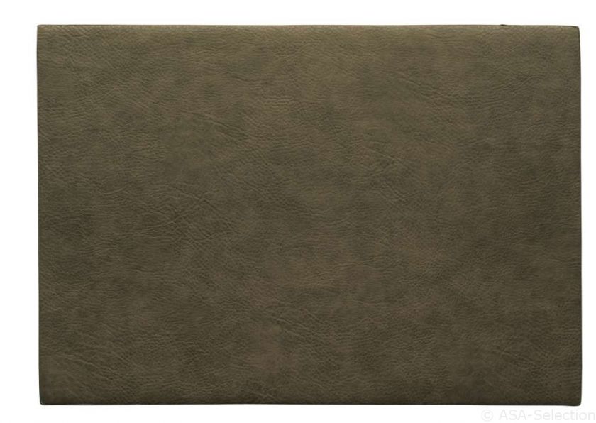 Asa - placemat lederlook - khaki