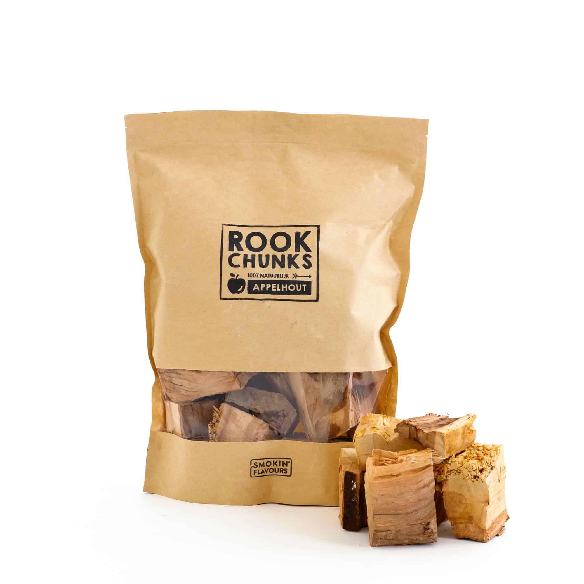 Smokin&apos; Flavours - rookchunks appelhout - 1500 gram