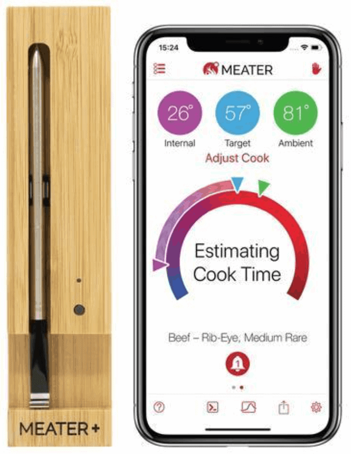 Meater Plus - draadloze thermometer met app - 50 meter