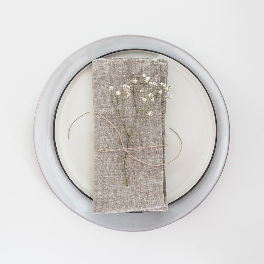 Linen Tales - linnen servetten - naturel - set van 2 - 40 x 40 cm