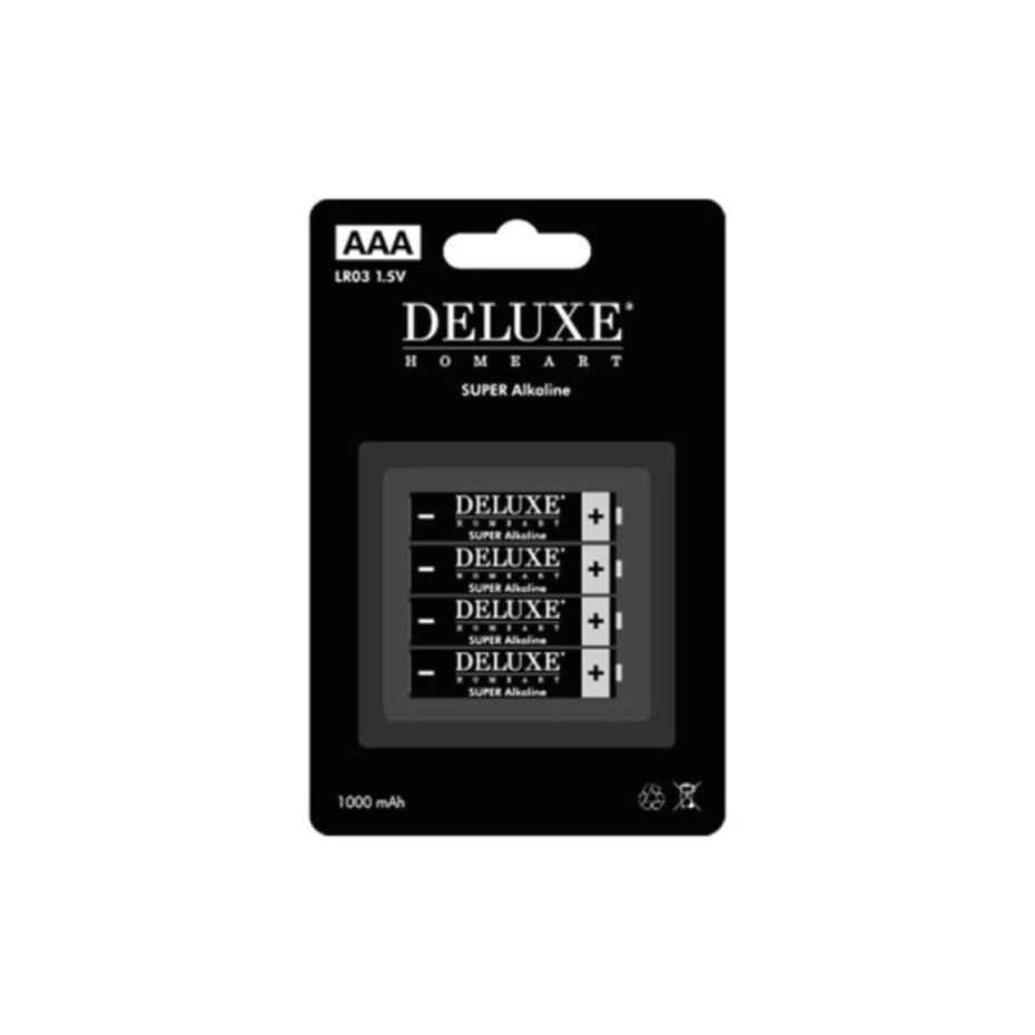 Deluxe Homeart - batterijen AAA - 4 stuks