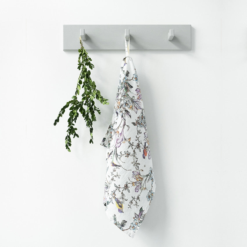 Linen Tales - linnen theedoek - birds - 45 x 65 cm