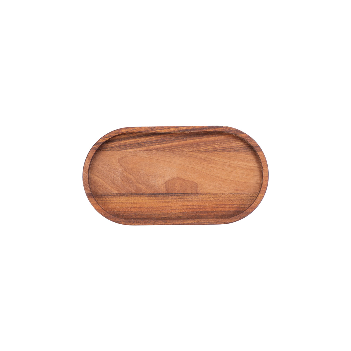 Bowls and Dishes Pure Walnut Wood Duurzame Serveertray ovaal S 22,5 x 12 cm - Walnoot hout | BBQ | Cadeautip!
