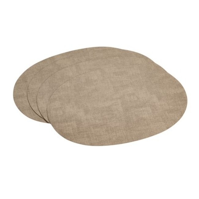 Culi1 - ovale placemat kunstleer - khaki