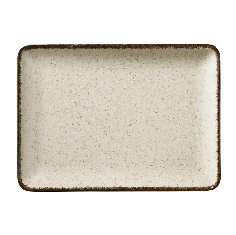 Kitchen Trend - Ocean rechthoekige schaal crème - 30 x 22 cm