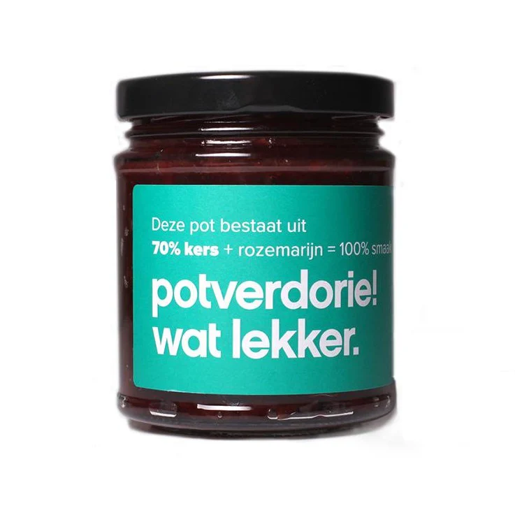 Potverdorie! - kers-& rozemarijnspread - 210 gr