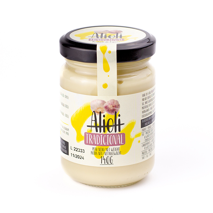 Aioli - 8 % knoflook - 2 x 140 gram - uit Spanje - Spaanse saus