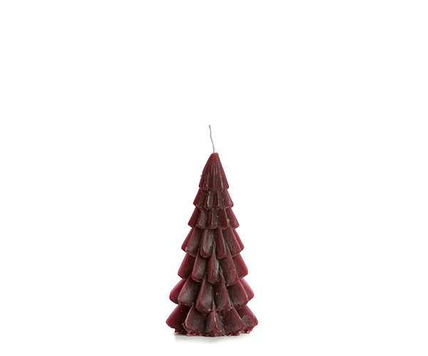 Rustik Lys - Kerstboomkaars - 6.3x12cm - Aubergine