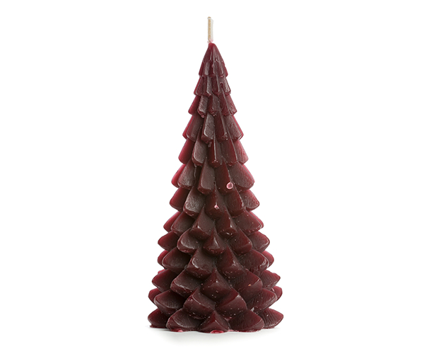 Rustik Lys - Kerstboomkaars 'Arbre' (M) - Aubergine